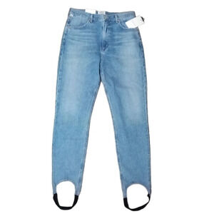 CITIZENS OF HUMANITY Valerie High Rise Tapered Stirrup Jean in Caraway